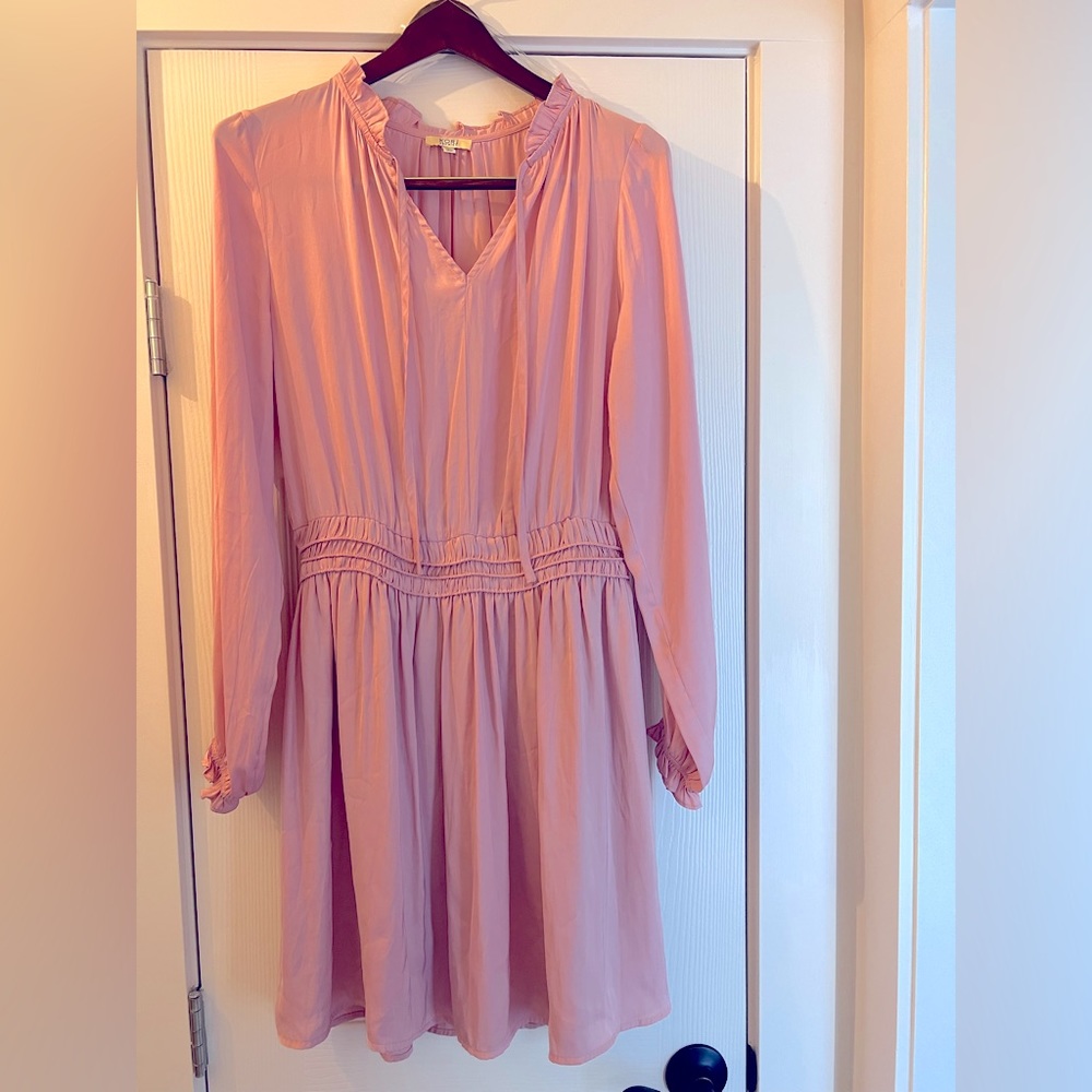Kori Long Sleeve Pink Dress- Medium